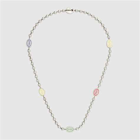 gucci boule charm necklace|gucci necklace interlocking g.